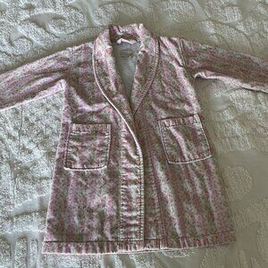 Love Shack Fancy Girls Bath Robe One Size Pink Flowers Soft Cozy Cottage